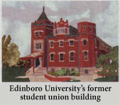 the Edinboro Univercity former student union building applique