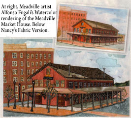 photo of meadville market house in meadville, pa - applique